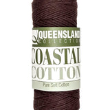 A photo of a skein of cocoa Coastal Cotton Cotton Yarn