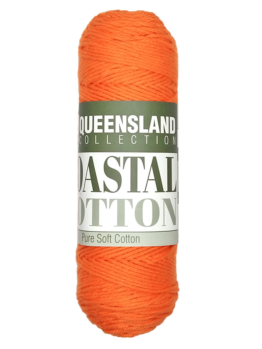 A photo of a skein of Persimmon Coastal Cotton Cotton Yarn