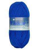 Photo of a blue skein of Encore Plymouth Yarn