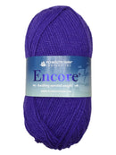 Photo of a purple skein of Encore Plymouth Yarn