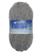 Photo of a gray skein of Encore Plymouth Yarn