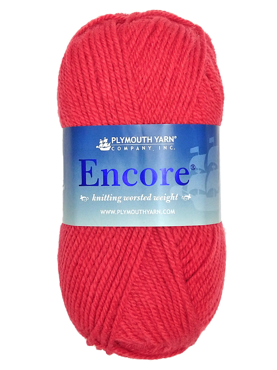 Photo of a pink skein of Encore Plymouth Yarn