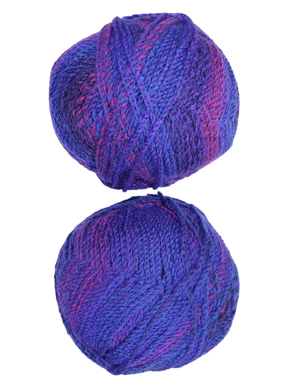 A colorful skein of James C. Brett Marble Chunky yarn
