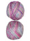 A colorful photo of two balls of James C. Brett Marble Chunky yarn