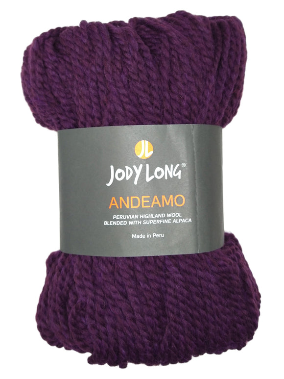  Skein of Jody Long Andeamo Yarn - 019 Eggplant