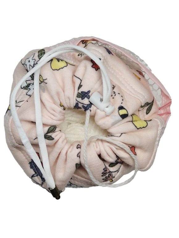 Large Krazy Yarn Kozy, Pink Floral top view