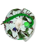 Large Krazy Yarn Kozy, Green floral top view