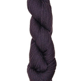A purple skein of Brown Sheep Prairie Spun DK yarn