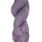 A purple skein of Brown Sheep Prairie Spun DK yarn
