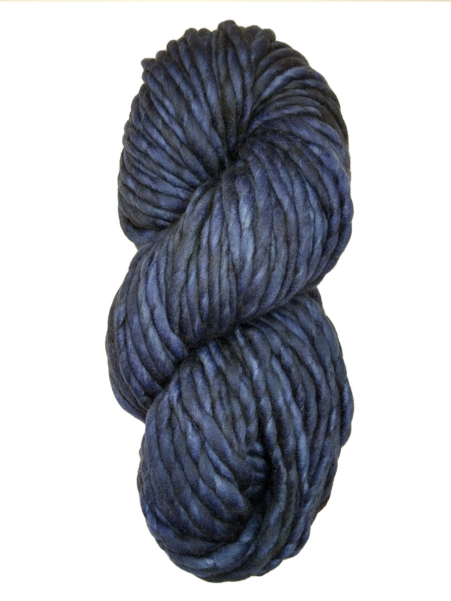 A navy blue mix skein of Malabrigo Rasta yarn