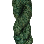 A green skein of Malabrigo Rios yarn