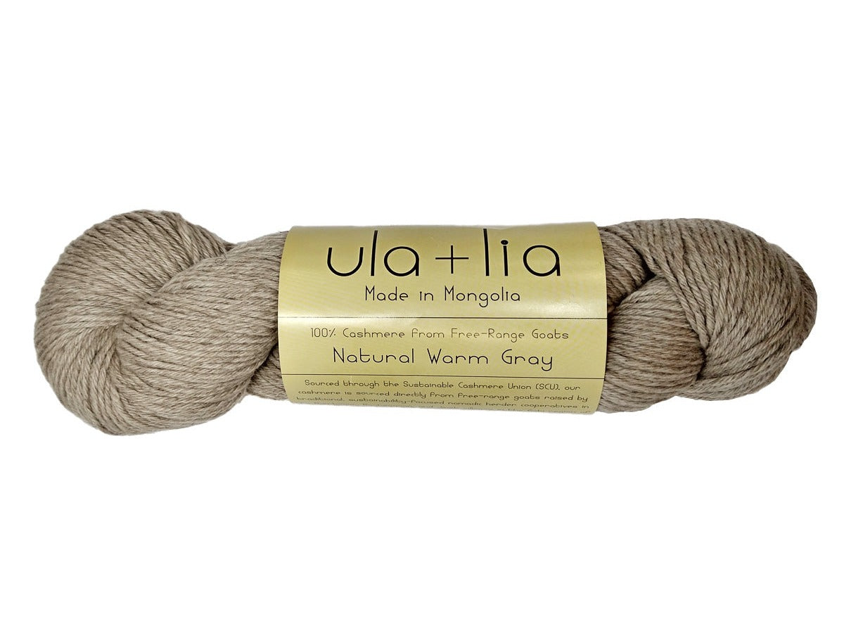 ULA+LIA Cashmere DK Yarn color warm gray