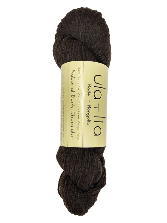 ULA+LIA Baby Yak DK Yarn color dark chocolate