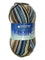 A brown blue black mix  of Plymouth Encore Colorspun yarn