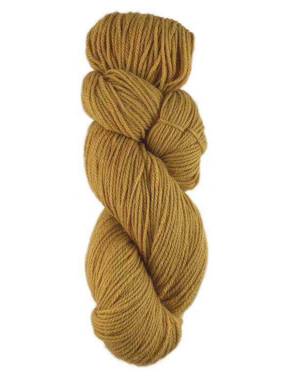 Skein of alpaca yarn color yellow