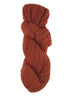 Skein of alpaca yarn color rust orange