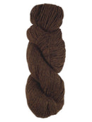Skein of alpaca yarn color brown