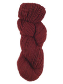 Skein of alpaca yarn color red