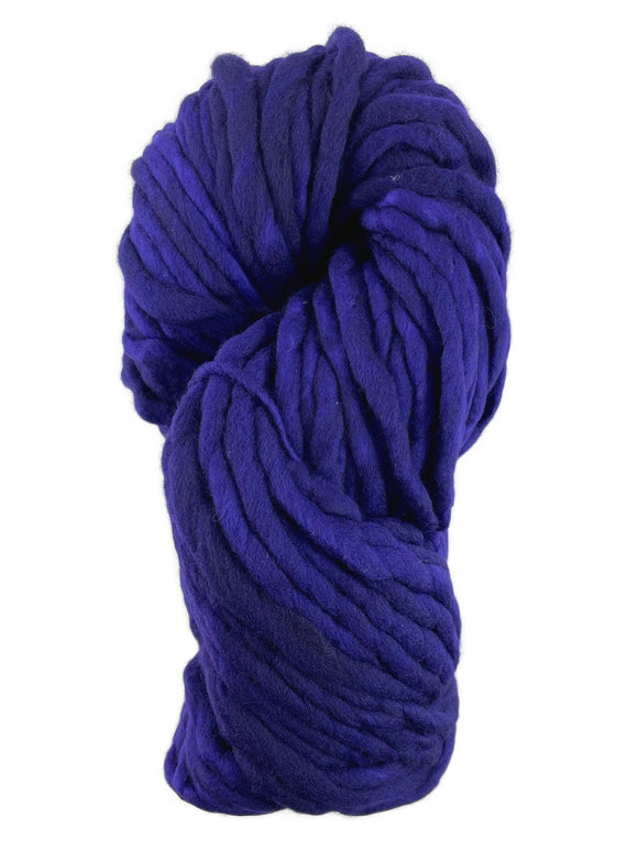 A purple mix skein of Malabrigo Rasta yarn