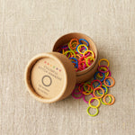 Cocoknits Colorful Ring Stitch Markers in packaging 