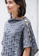 Woman wearing mohair shawl