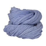 A cloud blue hank of the Mountain Meadow Wool Saratoga yarn collection