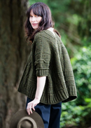 A woman wearing a knitted sweater