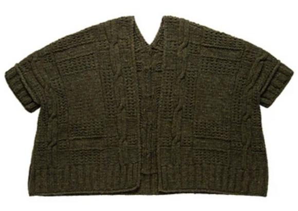 A knitted sweater on a white background