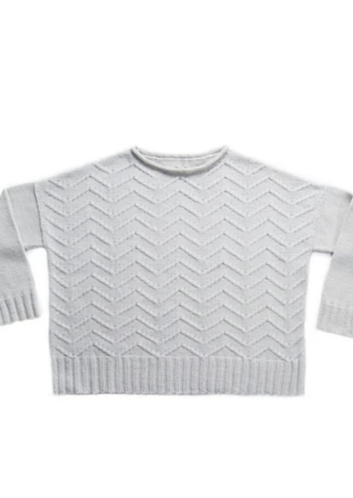 A knitted sweater on a white background