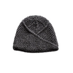 A knitted hat on a white background