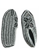 A pattern for knitted slippers