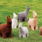 Felted llamas and alpacas