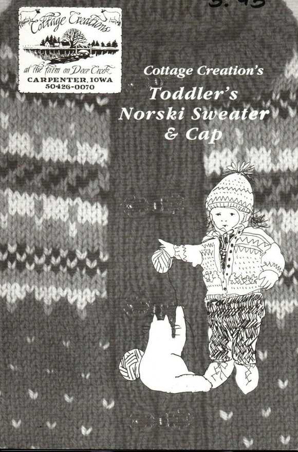 Cottage Creations: Toddler's Norski Sweater & Cap
