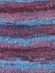 Swatch of Berroco Sesame Yarn Color red, pink, blue