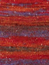 Swatch of Berroco Sesame Yarn Color red, orange, grey
