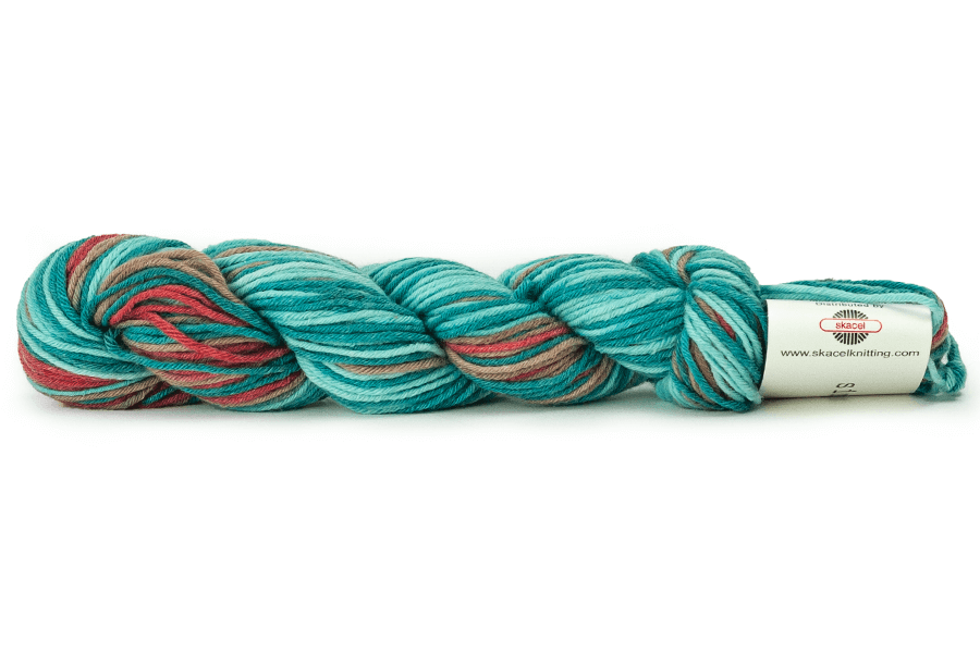 Skein of Simplicity Multi - Navajo Blanket, teal/coral tones