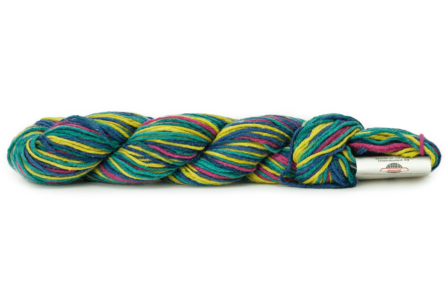 Skein of Simplicity Multi - Carnival, blue/green/yellow/pink tones