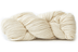 A photo of a cream colored hank of Simplinatural yarn.