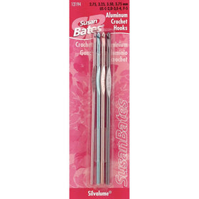 Susan Bates Aluminum Crochet Hook Set C-F