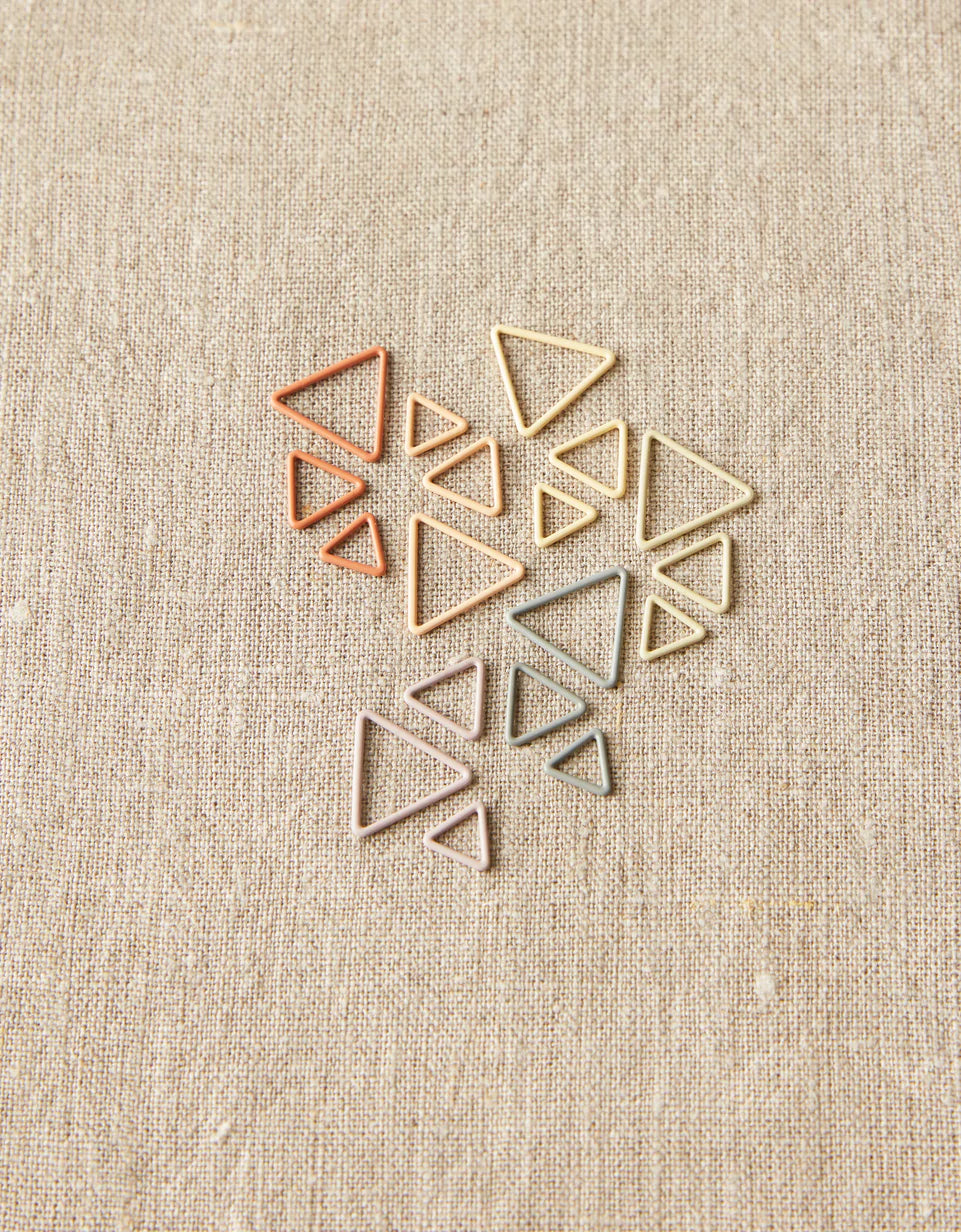 Cocoknits Triangle Stitch Markers - Earth Tones detail