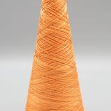 Lunatic Fringe Yarns 3/2 Tubular Spectrum Cones 1.5 oz color tangerine