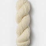 Skein of Blue Sky Fibers Woolstok yarn in the color off-white