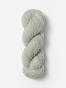 Skein of Blue Sky Fibers Woolstok wool yarn color light gray