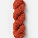 Skein of Blue Sky Fibers Woolstok yarn in the color orange