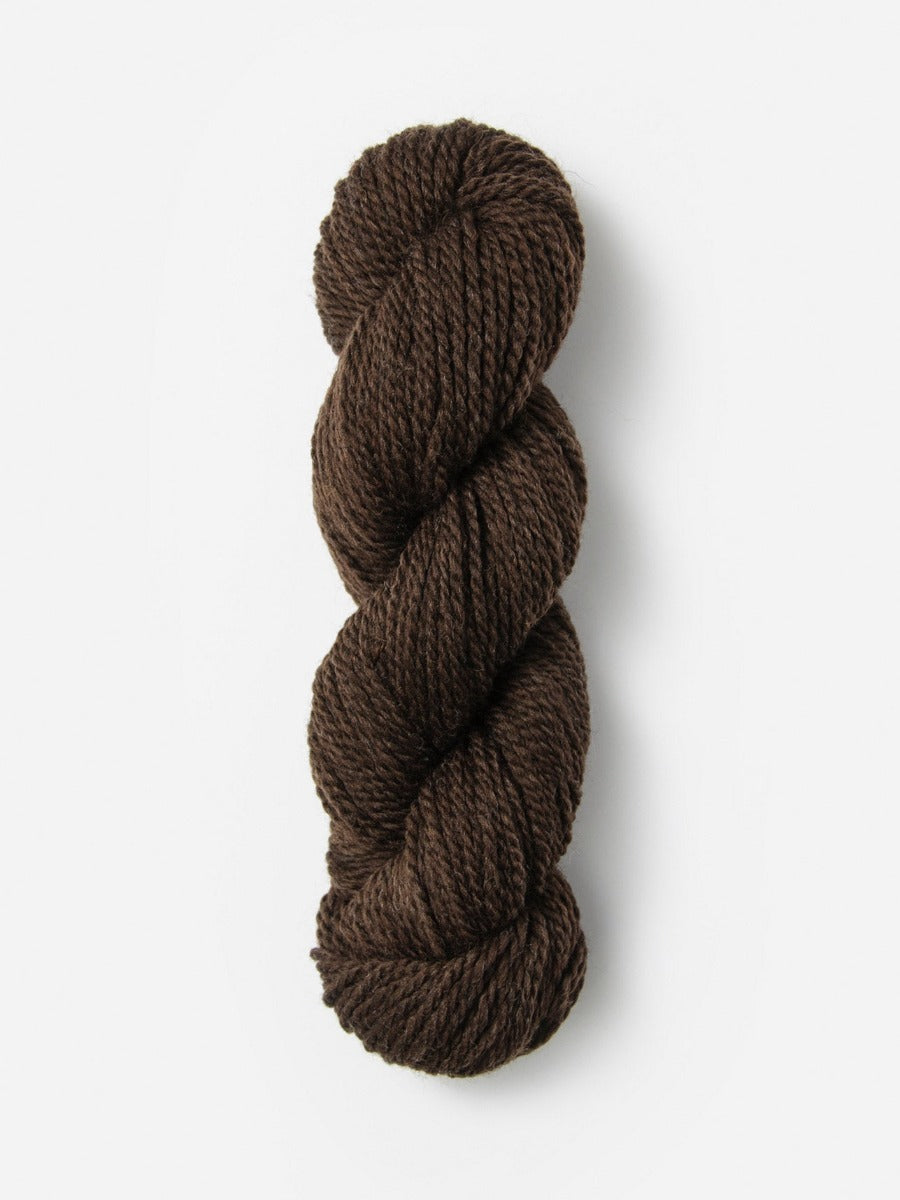Skein of Blue Sky Fibers Woolstok yarn in the color brown