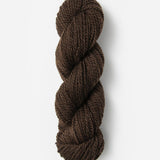 Skein of Blue Sky Fibers Woolstok yarn in the color brown