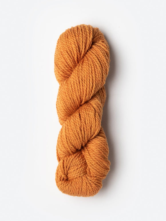 Skein of Blue Sky Fibers Woolstok yarn in the color orange