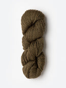 Skein of Blue Sky Fibers Woolstok yarn in the color light brown