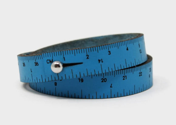 Crossover Industries 16" Leather Wrist Ruler Bracelet
