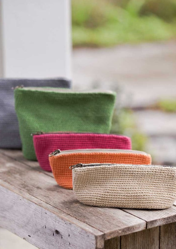 Row of crochet Pouches